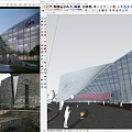 WTE Commercial Complex Contemporary Exterior With Glass Curtain Wall And Illuminated Pedestrian Area