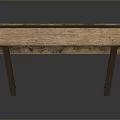 Wooden Decorative Frame Furniture With Louvered Panels For Modern Home Interior