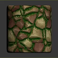 Cylindrical Decorative Item Featuring Colorful Stone Texture And Green Grass Details