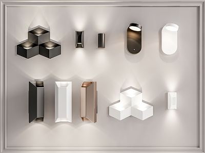 Modern wall lamp 3d model