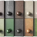 Collection Of Wall Panels With Various Colors Textures And Knobs 3d model