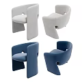 Modern Stylish Dining Chairs With Curved Backrests And Upholstered Seats In Various Colors