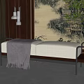 New Chinese Style Sofa Stool 3d model