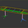 Contemporary Glass Table Furniture With Transparent Top And Sleek Metal Support Legs