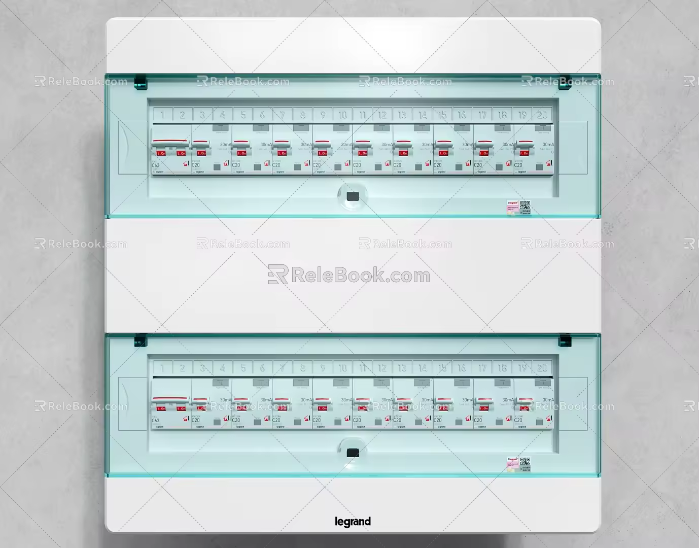 Distribution box power box weak box circuit breaker leakage protector knife switch 3d model