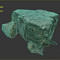 Natural Raw Stone Materials Featuring Large Block and Small Pieces Textured Surface 3d model