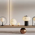 Spherical Table Lamp Wind Spherical Table Lamp 3d model
