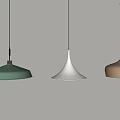 Modern Cream Style Restaurant Chandelier Combination 3d model