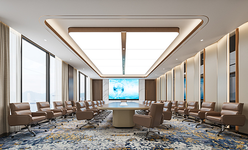 Modern Conference Room 3d model