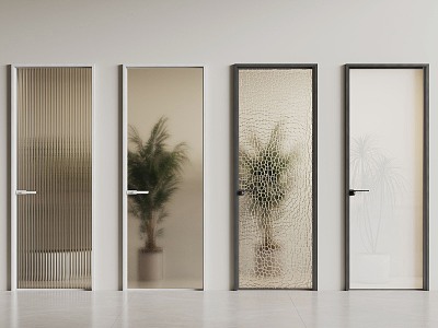 Modern Changhong Glass Door 3d model