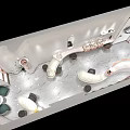 Modern Jewelry Store Exterior With Elegant Window Display Fresh Flowers And Decorations