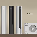Poliform Standing Air Conditioner Fans Three Modern Units With Mitsubishi Exterior Design