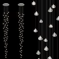 Crystal Chandeliers Modern Hanging Pendant Lights With Elegant Design And Multiple Sizes