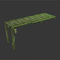 Natural Rustic Wooden Long Table With Visible Wood Grain And Sturdy Legs