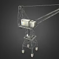 Quay crane tower crane industrial equipment mechanical device 3d model