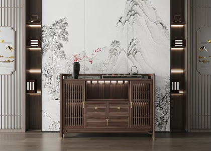 New Chinese Sideboard 3d model