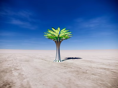 Modern landscape lamp landscape street lamp sketch 3d model