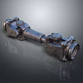 Automotive Drive Shaft Assembly With Metal Construction And Universal Joints
