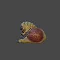 Yellow Green Creature With Open Cavity And Black Spheres Near Smaller Creature