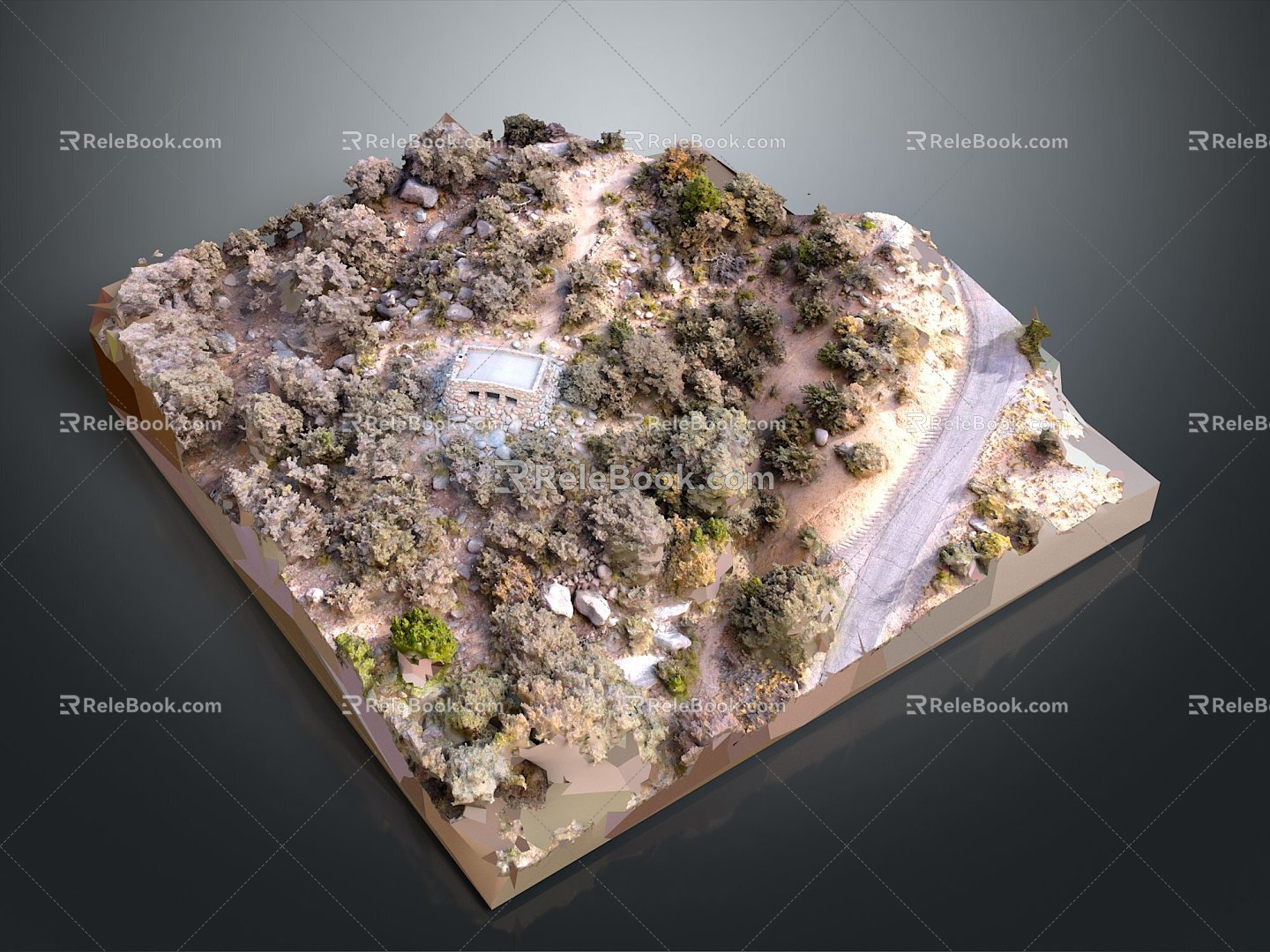 Geography, topography, mountain shape, ridge, ridge, valley, mountain range, canyon, geomorphology, mountain peak, mountain body 3d model