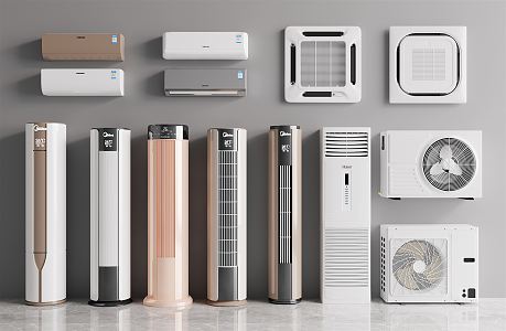 modern air conditioning 3d model