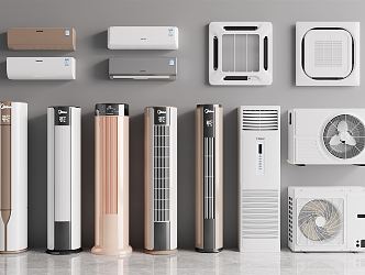 modern air conditioning 3d model