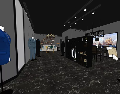 Clothing Store 3d model Clothing Store 3d model