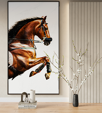 Modern Animal Painting Decorative Painting Hanging Painting 3d model