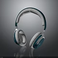 Modern Teal and White Over Ear Headphones With Comfortable Ear Pads Design
