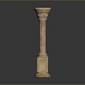 Elegant Intricate Carved Stone Column For Architectural Decoration And Design Use