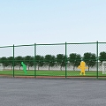 Protective net culture propaganda sports ground 3d model