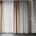 Modern Curtains 3d model