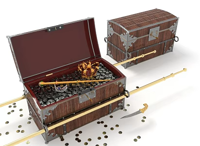 Treasure Chest Treasure 3d model