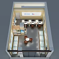 China Telecom 5G Digital Store with Digital Products on Display Counters and Modern Storefront Design