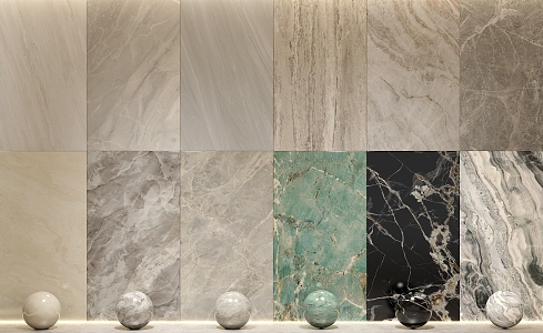 Marble Wall Panel Rock Slab Marble Light Luxury Marble 3d model