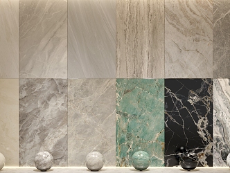 Marble Wall Panel Rock Slab Marble Light Luxury Marble 3d model