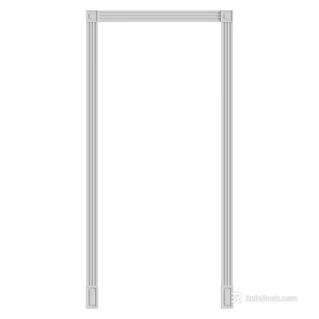 Construction Components Vertical Metal Strips for Building Decoration with Durable Sleek Design 3d model 