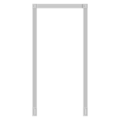 Construction Components Vertical Metal Strips for Building Decoration with Durable Sleek Design 3d model