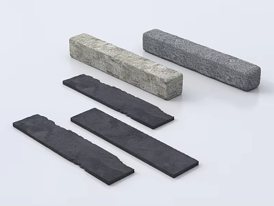 Natural Rockery Stones For Garden Landscaping With Various Shapes And Sizes 3d model