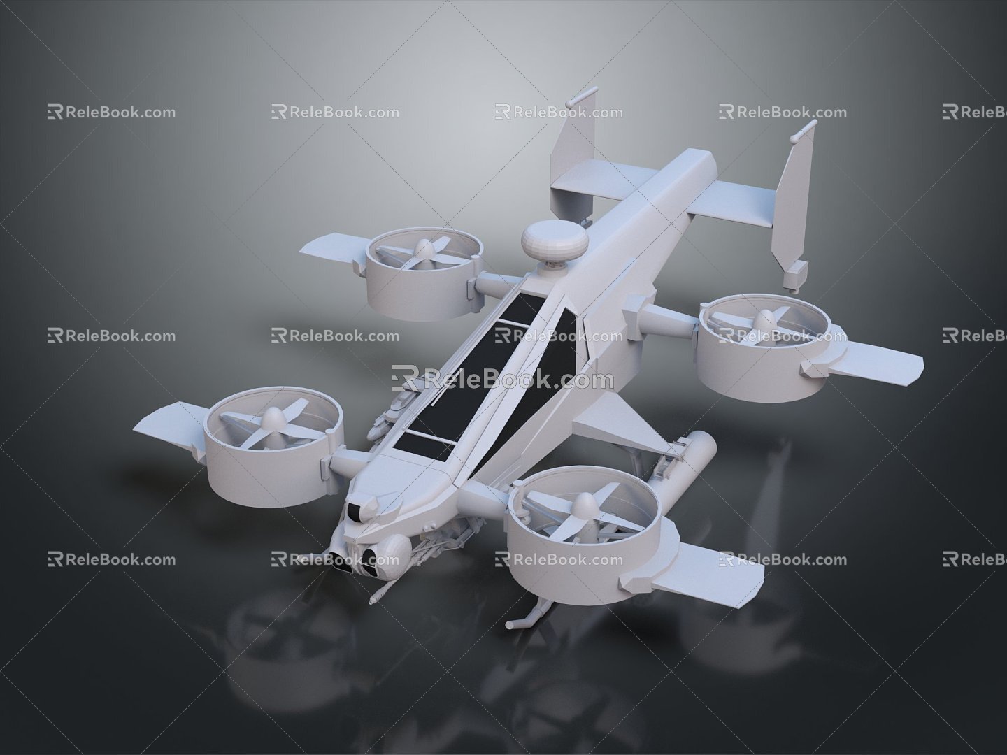 Modern Helicopter Gunship Helicopter Aircraft Gunship Combat Helicopter 3d model