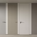 Modern Hinged Doors In Neutral Colors And Wooden Textures For Home Interiors