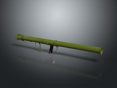 Rocket rocket launcher to air weapon to air missile shoulder missile shoulder rocket 3d model