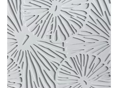 Decorative Gypsum Molding With Intricate Floral Patterns For Home Interior Design 3d model