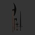 Modern Axe Tomahawk 3d model