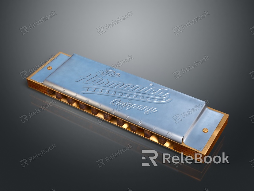 Harmonica Music Equipment Music Equipment Realistic model