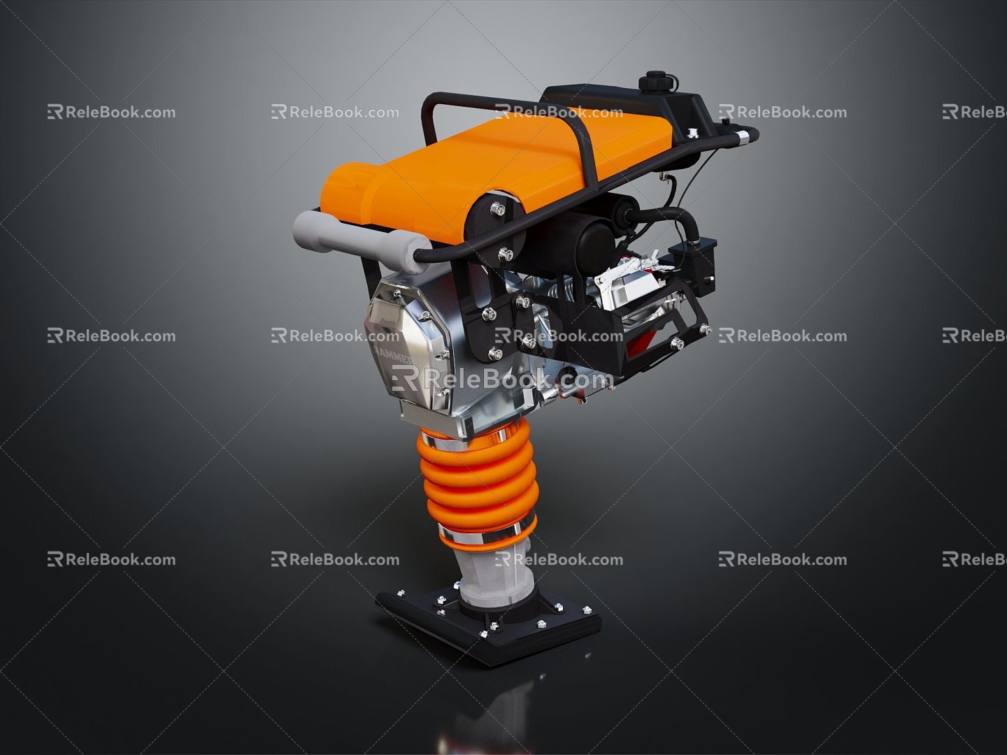 Modern hammer rammer rammer machine rammer tool model