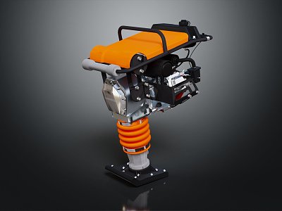 Modern hammer rammer machine rammer tool 3d model