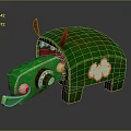 Turtle Cartoon Turtle Snapping Turtle Chickbill Turtle Reptile Cold Blooded Animal Reptile Class 3d model