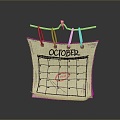 Calendar Cartoon Calendar Desk Calendar Next Generation Item 3 Print 3d model