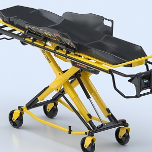 Stretcher Car Ambulance Stretcher Car Medical Equipment 3d model